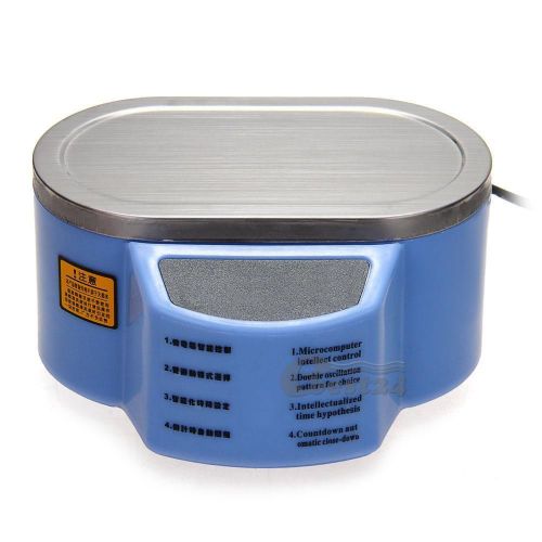 Professional 30W Stainless Steel Ultrasonic Cleaner Cleaning Equipment Blue