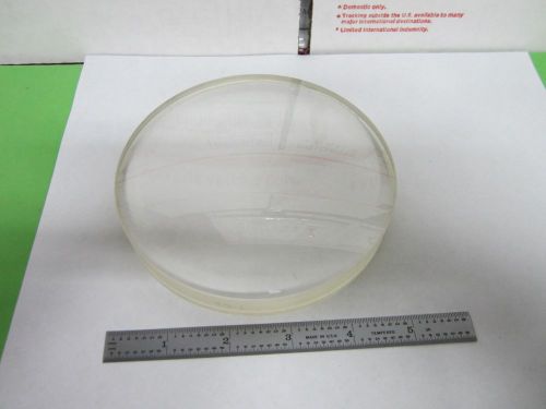 OPTICAL LARGE CONVEX DOUBLET LENS [chipped] LASER OPTICS  AS IS BIN#M6-20
