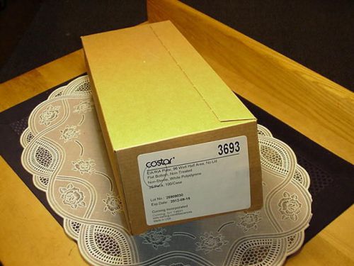 Box Lot 25 Pkg Corning Costar 3693 Assay Plate, 96 Well, White Polystyrene