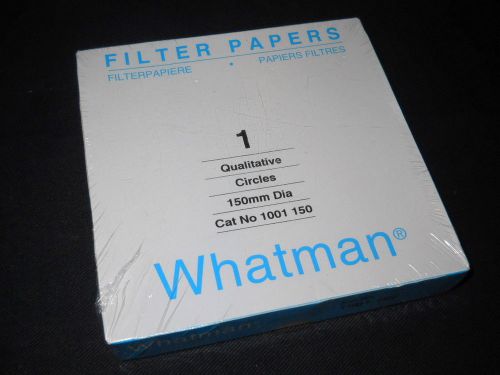 (100) Whatman 150mm Grade 1 Qualitative Filter Circle Papers, 11?m Pore, 1001150