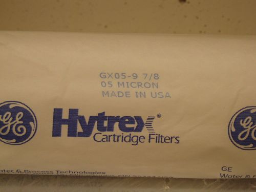 Ge 05 micron hytrex cartridge filter gx05 - 97/8 new sealed for sale