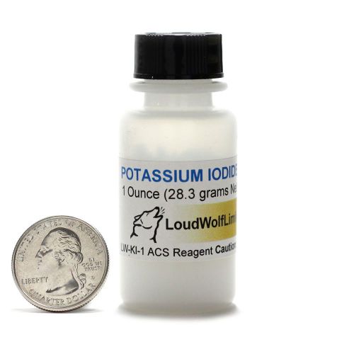 Potassium Iodide / Fine Powder / 1 Ounce / 99.9+% Pure / ACS Grade / SHIPS FAST