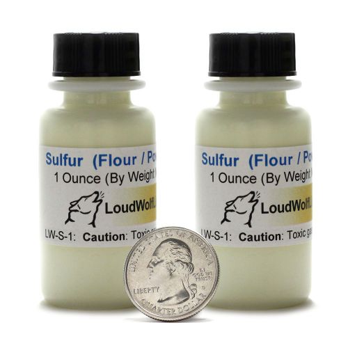 Sulfur powder / finely milled flour / 2 ounces / 99% pure / ships fast from usa for sale