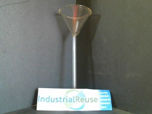 Kimax 58 glass funnel 6&#034; stem scientific lab glass for sale
