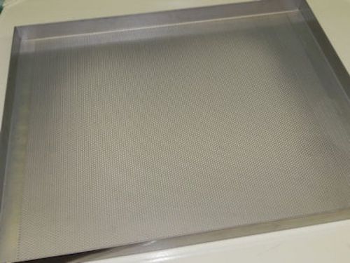 STAINLESS STEEL MICRO PERFORATED TRY 24&#034; x 19.5&#034; x 1-1/4&#034;H