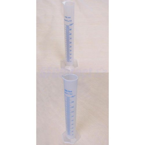 100ml 500ml transparent plastic laboratory lab test measuring graduated cylinder for sale