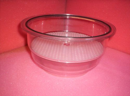 Lab plastic dryer jar desscator w/shelf and o-ring, no lid, as parts for sale