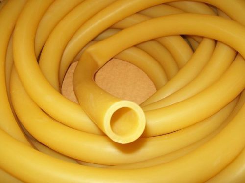 20 Continuous feet 3/4&#034; I.D x 1/8&#034; wall x 1&#034; O.D Latex Rubber Tubing Amber Heavy