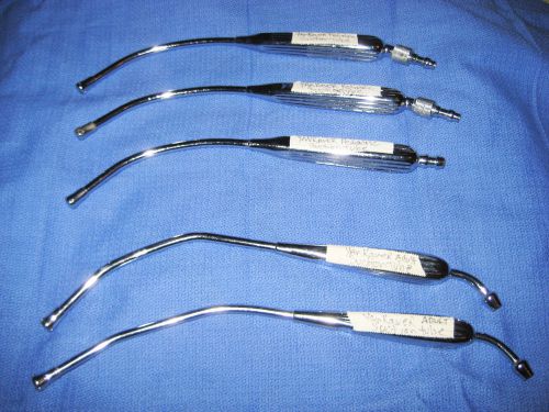 Yankauer pediatric &amp; adult suction tube surgical instruments (5 pc set) for sale