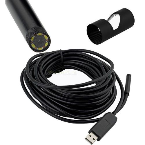 7m 7mm 6 led waterproof borescope endoscope inspection camera snake tube for sale