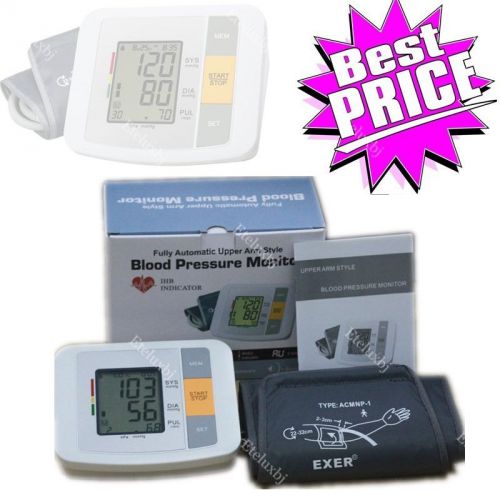 HOT Digital Arm Blood Pressure Monitor 2x90 Memory Groups Automatic Pulse Meter