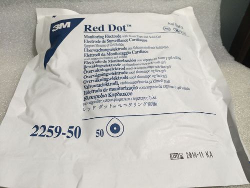 3M Red Dot Monitoring Electrodes REF# 2259-50 (QTY-Lot of 12) exp.11/2014