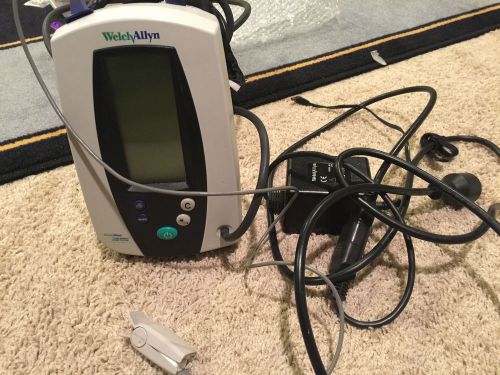 Welch Allyn 420 Series Vital Signs Monitor W/ Cuff, Power Cord, Pulse OX PARTS