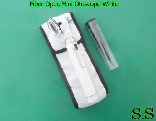 Fiber Optic Mini Otoscope White Color (Diagnostic Set)