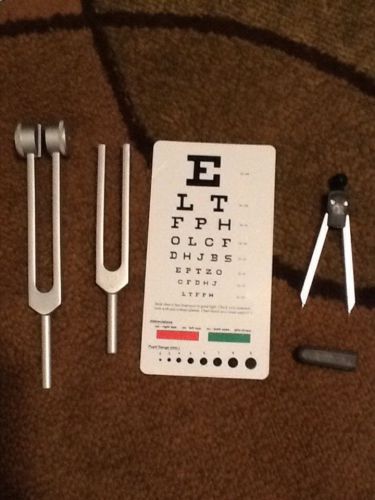 Prestige Medical Nursing tools: tuning forks, calipers, eye chart