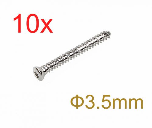 10pcs 3.5mm new hex head cortical cortex screws self-tapping ss veterinary for sale