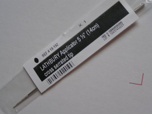 Lathbury applicator 5 1/2&#034; crossserrated tip ent surgical veterinary instruments for sale