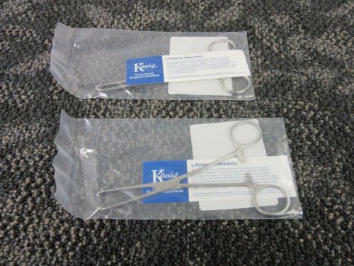 2 konig surgical instrument allis tissue forceps mds64-110-15 4 x 5 teeth new for sale