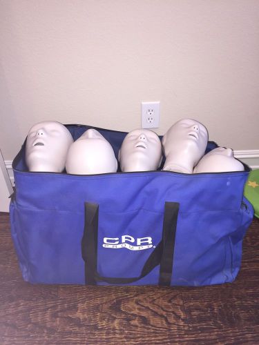 5 cpr prompt manikins - adults with carrying case for sale