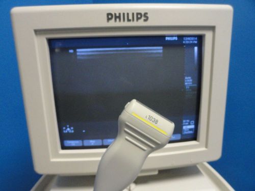 2001 agilient philips hp l1038 / 21376a  linear array vascular ultrasound probe for sale