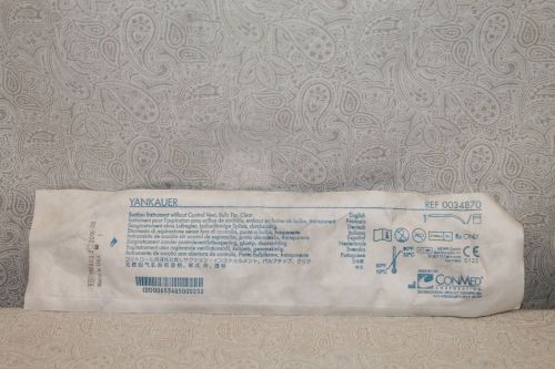 New nib conmed yankauer suction instrument tube ref 0034870 expiration 2016-08 for sale
