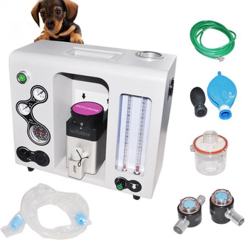 Portable veterinary vet anesthesia machine  o2&amp;n2o 20-1500ml built-in co2 circle for sale