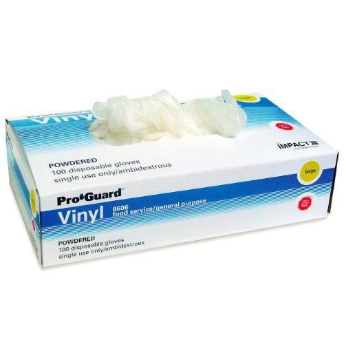 Proguard 8606 Disposable Vinyl General Purpose Gloves - Small Size - (8606s)