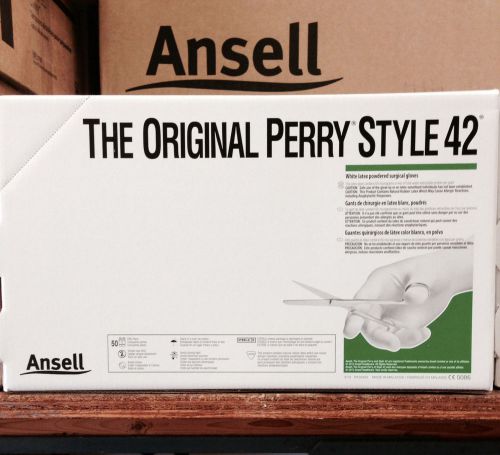 New ansell original perry sterile surgical gloves size 7.5 #5711104 for sale