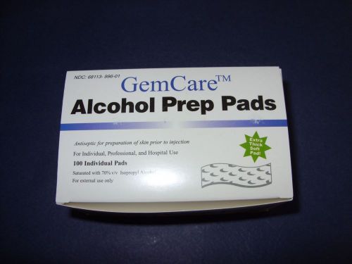 6 Boxes of 100 Alcohol Prep Pads - Individually Wrapped