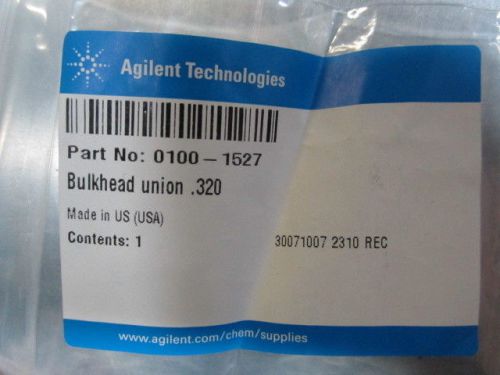 2x NEW Agilent BULKHEAD UNION .320 0100-1527