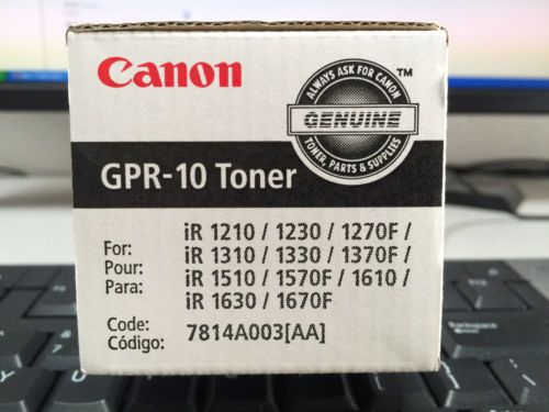 LOT of 3 New Genuine OEM Canon 7814A003AA GPR-10 Black Toner iR1210 1230 1310