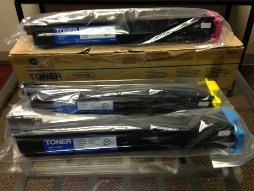 Toner Cartridges 3 PK Konica Minolta C250 C252 C250P C252P Cyan Magenta Yellow