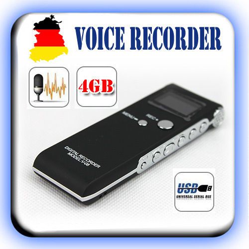 New hq digital voice recorder dictaphone 4gb telefoneintrags mp3 player for sale