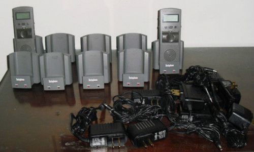 Lot of 9 Dictaphone Walkabout Express  Chargers 210512 w/ 2 Model 2105 Recorders