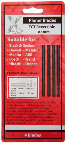 4 x 82mm CARBIDE PLANER BLADES to fit Black &amp; Decker BD710, DN710, BD711, KW713