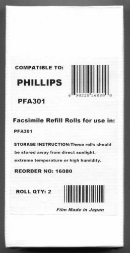 2-pack of PFA301 Magic Fax Film Rolls for Philips PPF211 PPF241 PPF251 PPF271