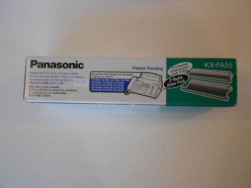 Genuine Panasonic Fax REPLACEMENT INK FILM Ribbon KX-FA55  - TWO ROLL PACK