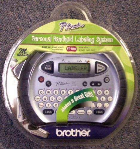 Brother p-touch pt-70bm personal handheld labeling system-new-nr for sale