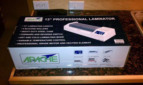 Apache AL13P Professional 13&#034; Wide A3 4 Roll Hot Cold Laminator