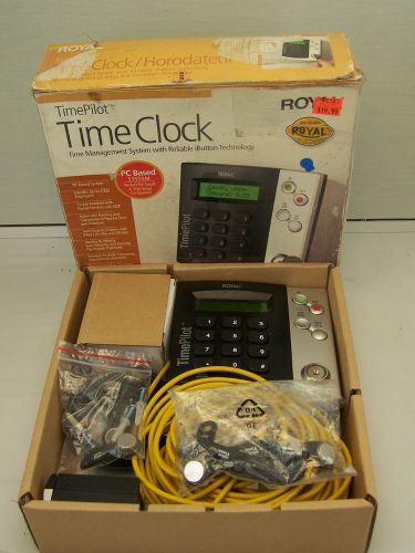 TimePilot Time Clock Up To 2000 Employees Includes 9 iButton Key Fobs Recorder