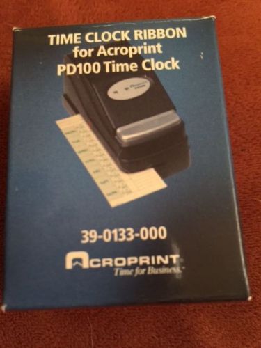 NEW Acroprint PD122 Replacement Ribbon for PD100 Time Clocks 39-0133-000 SEALED