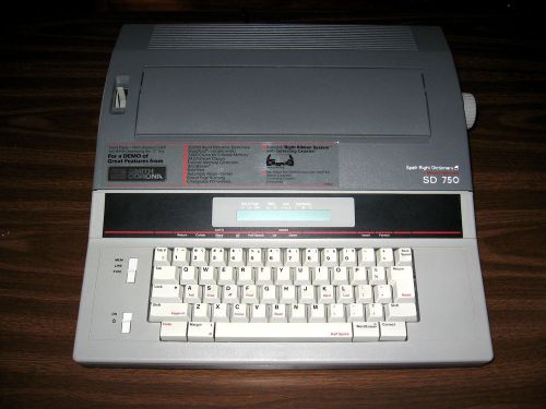 Smith Corona SD750 Spell-Right Dictionary Electric Portable Typewriter NICE