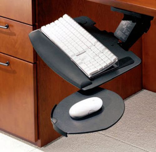 Kimball national office ergonomic keyboard tray left/right mouse platform nib for sale