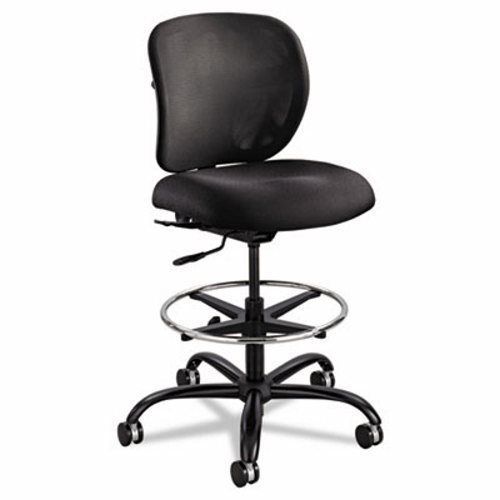 Safco Vue Heavy-Duty Extended Height Stool, Black Back/Base/Seat (SAF3394BL)
