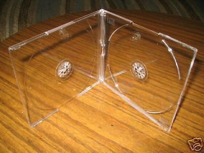 200 NEW 5.2MM SLIM DOUBLE CD CASES W/ CLEAR TRAY BL115