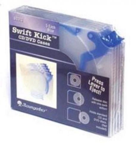 Baumgarten&#039;s Swift Kick CD /DVD Case-Blue 5 Count