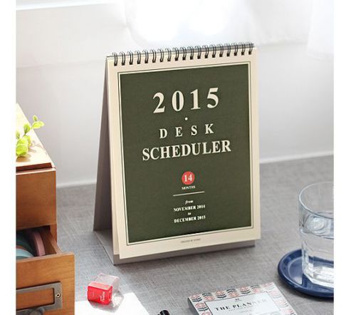 Custom desk standing 2015 calendar scheduler