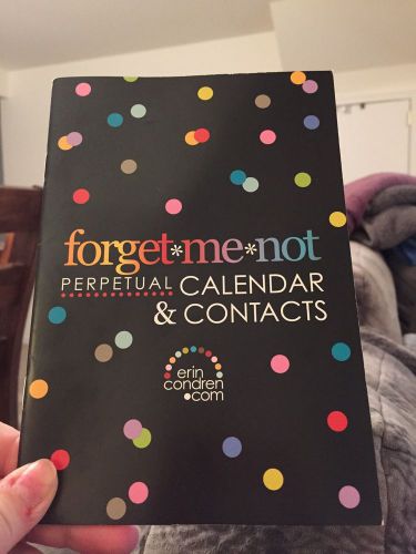 Erin Condren Perpetual Forget Me Not Calendar 2015