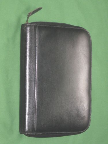 Desk ~0.75&#034;~ genuine leather day timer planner pda binder franklin covey 8920 for sale