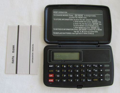 DataBank Organizer - Stores Information - Telephone Numbers, Names, Memo